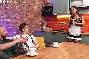 Housewife Monika Fox Harshly Punished For Bad Dinner