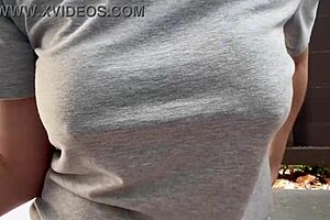 Italian big tits smoking outdoors 🚬