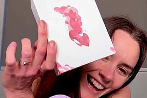 solo orgasm with vibrator on wet pussy and anal toys in bedroom