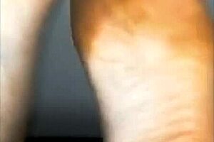 I feel so slutty as mommy with natural tits and pussy lips groped in pov. My feet drive me wild too.