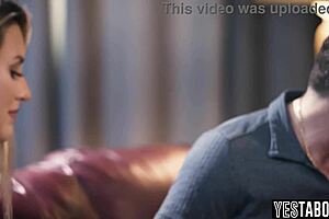 mature guy hires an escort to roleplay as his stepdaughter for a family talk