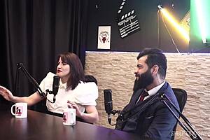 he shoved his arm deep into lady snow's pussy to excite her