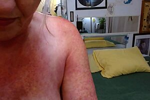 Dawn's pretty panties! Orchid lace cups my big ass so nicely, fingering hairy pussy to orgasm!