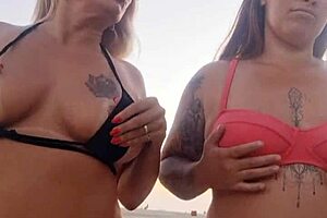 i talked dirty on beach, then deflowered young guy with friend.