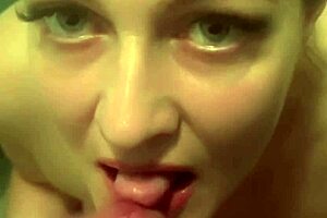 horny milf swettysvett sucks in the bathroom after a steamy workout 😍