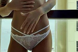 Monika fox poses in sexy lingerie showing big tits.