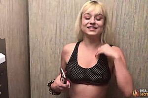 Petite Blonde Coed Nova Cane Gets Her Pussy Fucked By Rome Major!