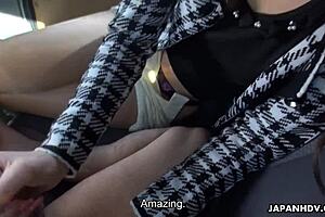 Japanese Woman Maki Hojo Sucks Dick In A Car Uncensored