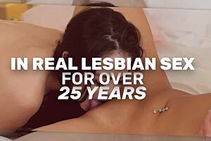 Busty MILF Brings Asian Hottie To Orgasm.