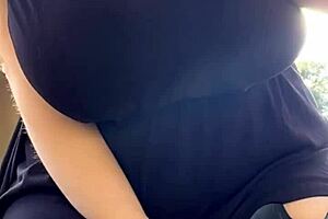 alt milf nextdoor smokes and relaxes outback