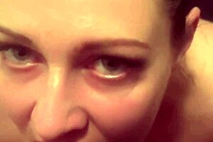 horny milf swettysvett sucks in the bathroom after a steamy workout 😍