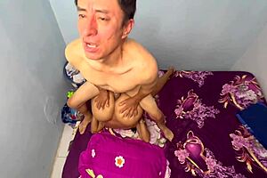 Spying on stepmother reveals stepbrother sex with ginetera. Narrator outperforms in first time ass action.