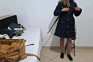 Girl Is Searched And Caught By Airport Security