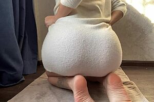 Christmas anal sex with dildo 🎄