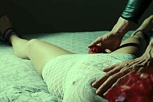 he ties my hands and feet and licks my wet pussy until i orgasm