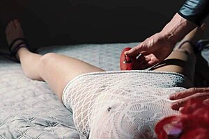 he ties my hands and feet and licks my wet pussy until i orgasm