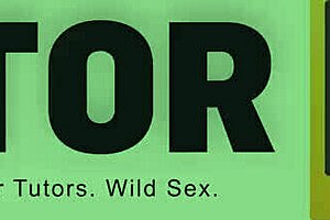 tricky boy drills mature russian tutor in black stockings during lesson