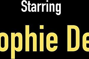 Sophie Dee Rubs Dildo Against Juicy Tits - Wow!