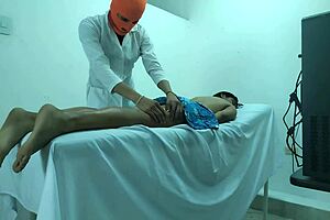 Whore Patient Seduces Doctor Into Fucking Instead of Massage in Hospital Casting