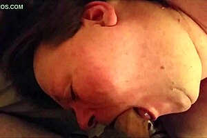 Milf bbw says 'suck my big cock' eagerly