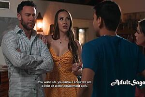 Step family engages in taboo gangbang with mother-in-law riding multiple men