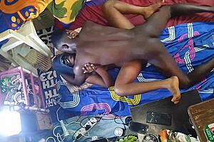 Mature woman rides young lover like a bull, creampie in juicy pussy doggystyle