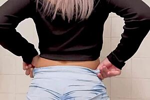 My Petite Latina Girlfriend Dances Seductively In Leggings With Huge Tits