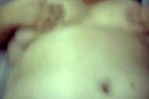 The ssbww gets her pussy fucked pov while husband rubs her belly