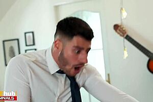 fakehub - posh english blonde milf gets her mature pussy fucked in first class airport lounge