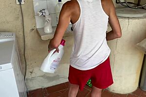 Oh, Accidental Sex In Washing Machine, Neighbor Cums Inside Twice