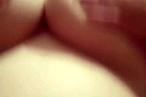 Stacy, suck my cock and stroke it. Sit on it, then I'll fuck you missionary and cum on your tummy!