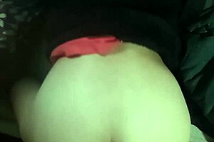 Mature 50-year-old bent over in bedroom