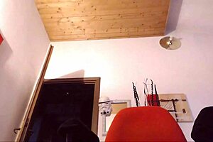 Does Your Italian Stepmother Masturbate to Crazy Orgasms at Desk?