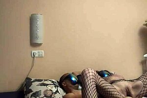 skinny cowgirl taking deep dick in both holes?