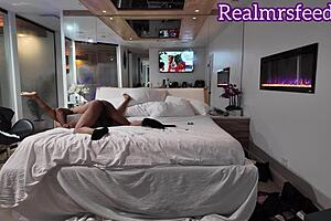 medusa says, 'bind me tight' in bondage scene with black wolf