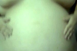 The ssbww gets her pussy fucked pov while husband rubs her belly