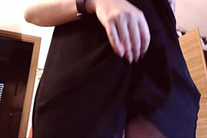 Does Your Italian Stepmother Masturbate to Crazy Orgasms at Desk?