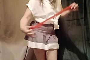 esclave f autoseance striptase caresses et magic wand