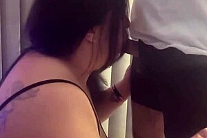 Curvy milf asks 'want deepthroat on your cock?'