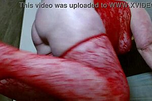 Dawnskye1962 Towers Over You In Red Lingerie, Showing Her Big Ass! 😘