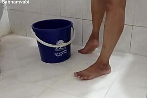 maid, clean that floor with your tits out