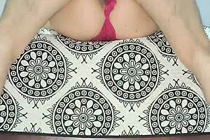 Milf Strips In Red Lingerie