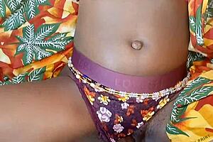 Innocent Black 19yo Rides Older Boyfriend's Rough Homemade Fuck