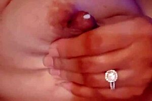 The mature latina with big nipples and milky tits indulges in assfucking and masturbation with a dildo