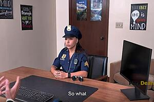 i'm the cop getting a reality check from brandy salazar at the office, oops i mean desk.