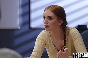 Latina Milf Teacher Fucks Two Teen Students in Classroom