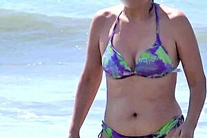 My Wife Moans In Pleasure While Showing Off Her Tits To Voyeurs!