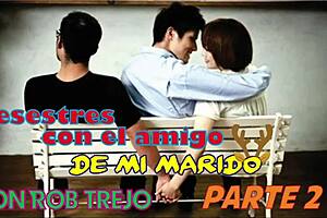 Hey, relax with my husband's friend part 2, riding and squirting