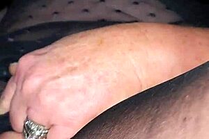 Why is this wife taking such a big cock dildo in her shaved pussy