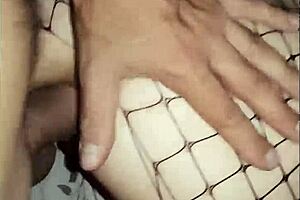 Skinny mature wife films with husband.